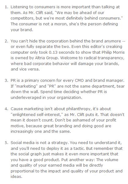 Ad Age Marketing Rules Five new rules for marketing